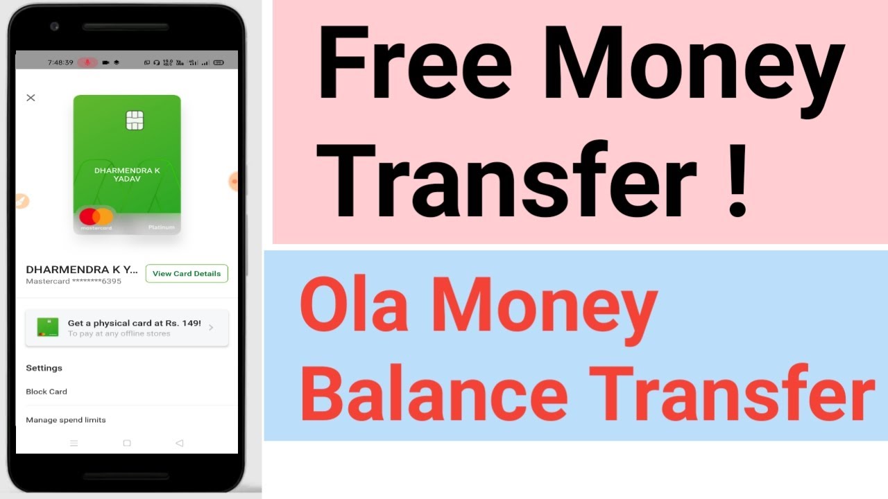 Ola money Transfer From Bank Account | Ola money balance Transfer Free Money Transfer...