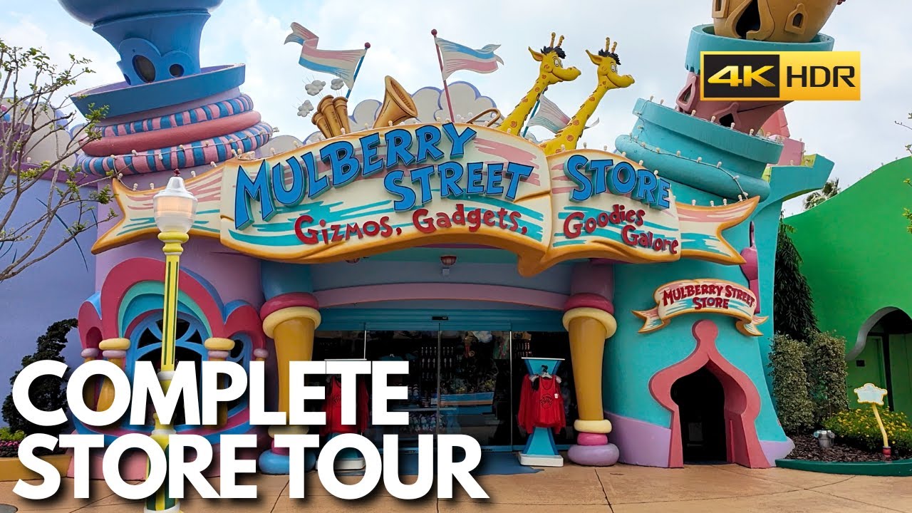Mulberry Street Store Tour at Seuss Landing Universal Studios Orlando