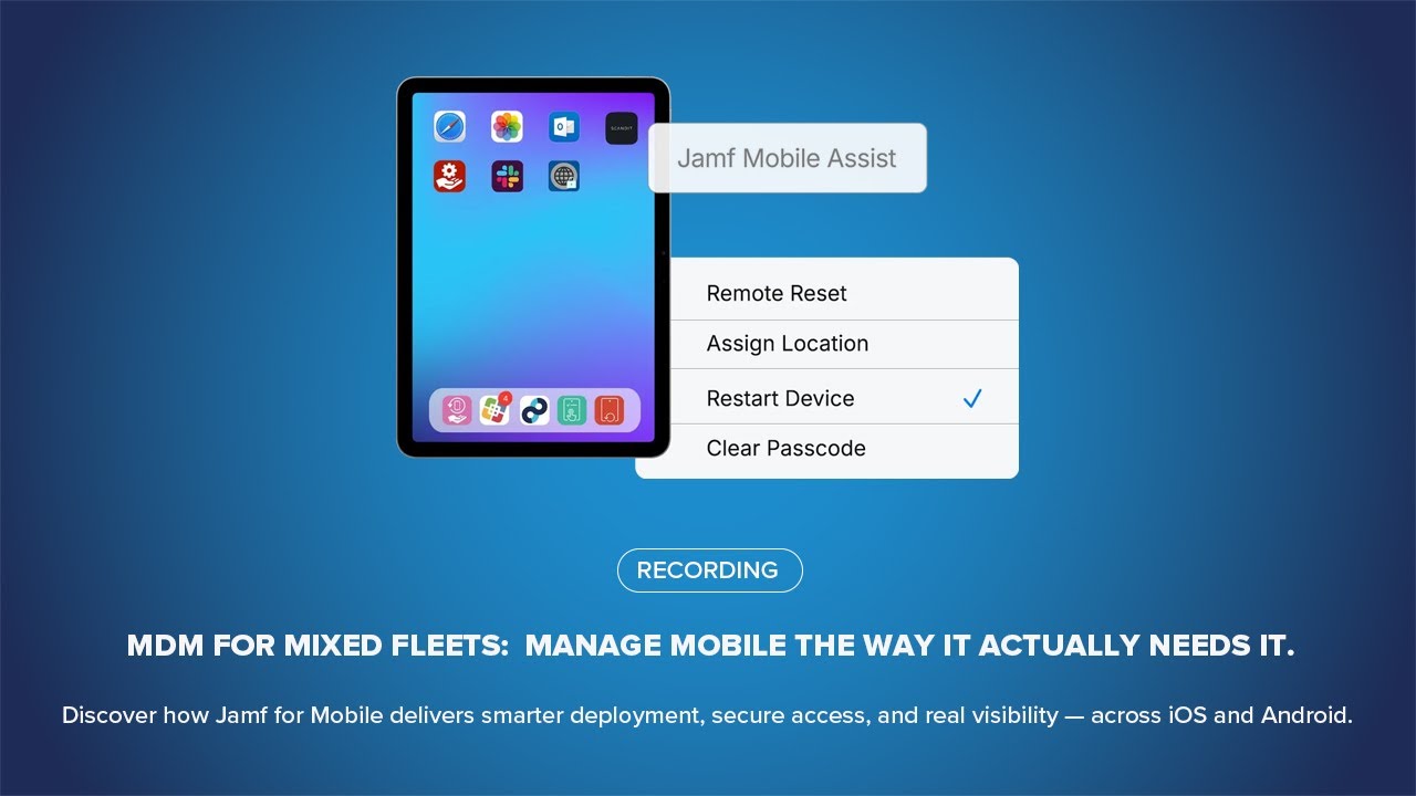 MDM for mixed fleets: manage mobile the way IT actually needs it.Untitled