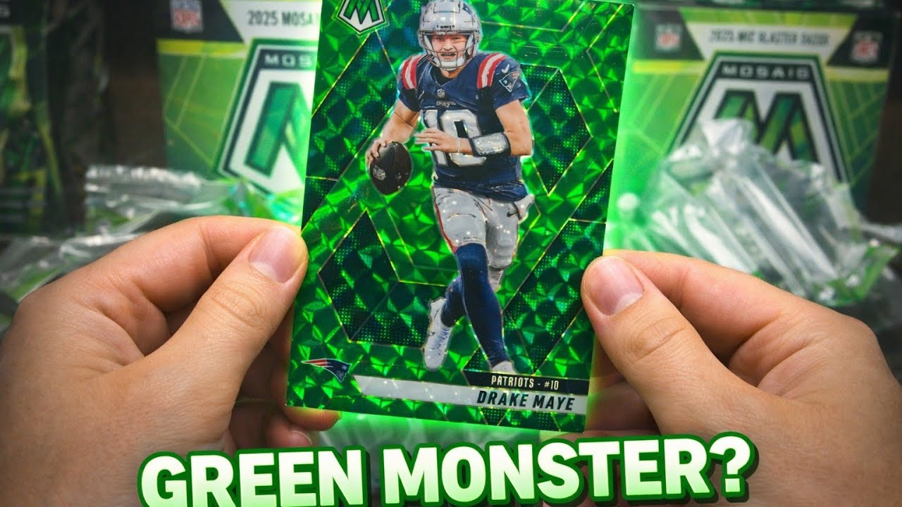 2025 Mosaic Football Blaster Review! 🏈 Green Mosaic QB HIT!