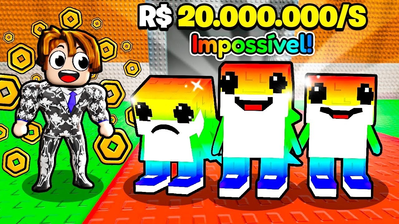 NOOB COM ROBUX INFINITO NO ROUBE UM BRAINROT ZERANDO TUDO (TOP GLOBAL DOS MAIS RICOS 🤑🤑🤑)