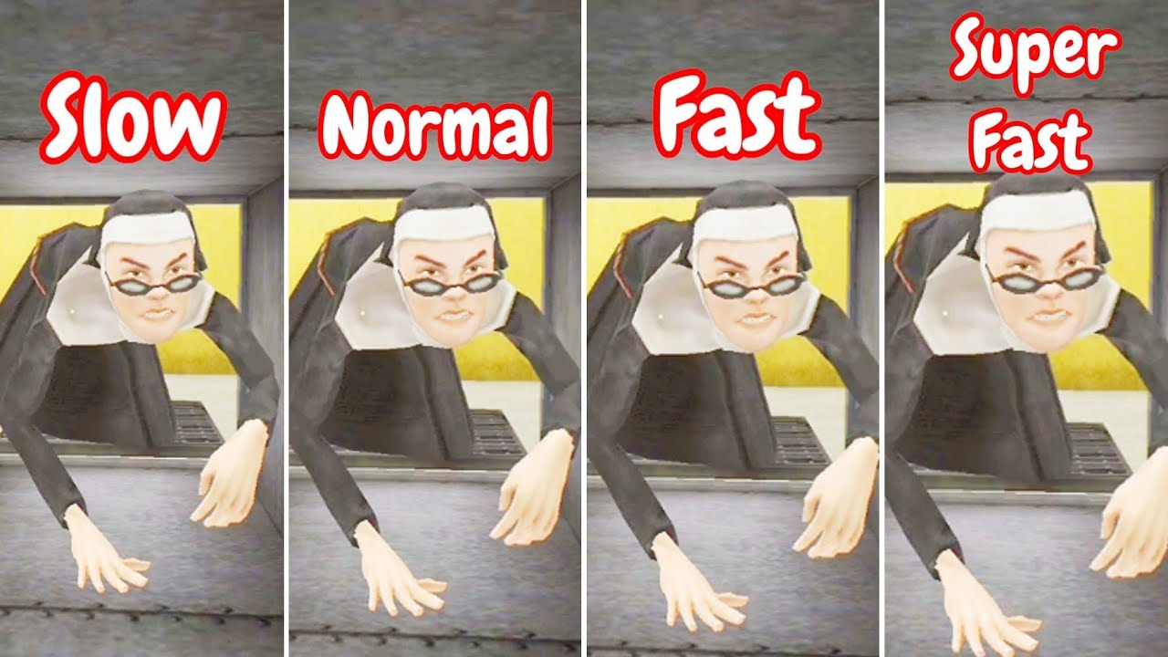 Evil Nun 2 Chase Music In Slow, Normal, Fast, Super Fast Speed