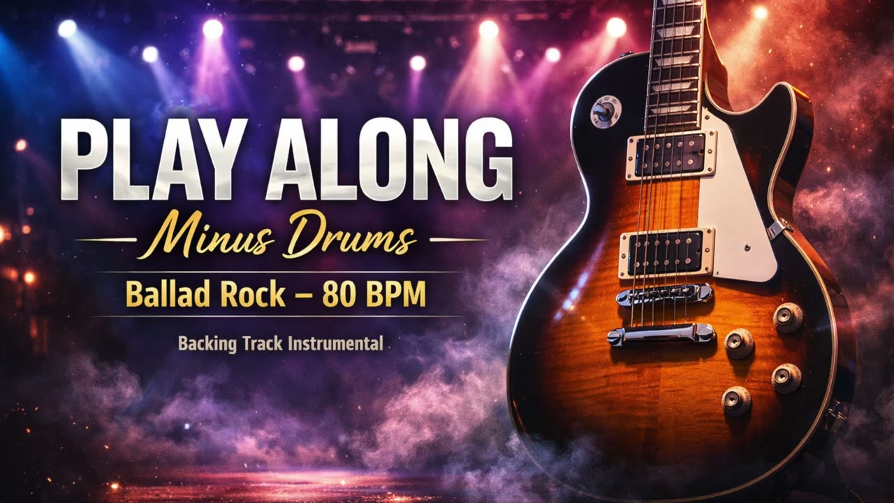 Play Along / Minus Drums Ballad Rock 120 bpm