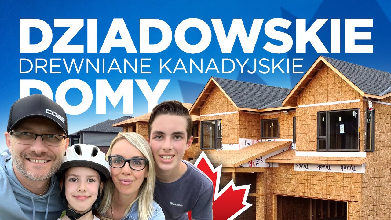 Dziadowskie drewniane kanadyjskie domy.