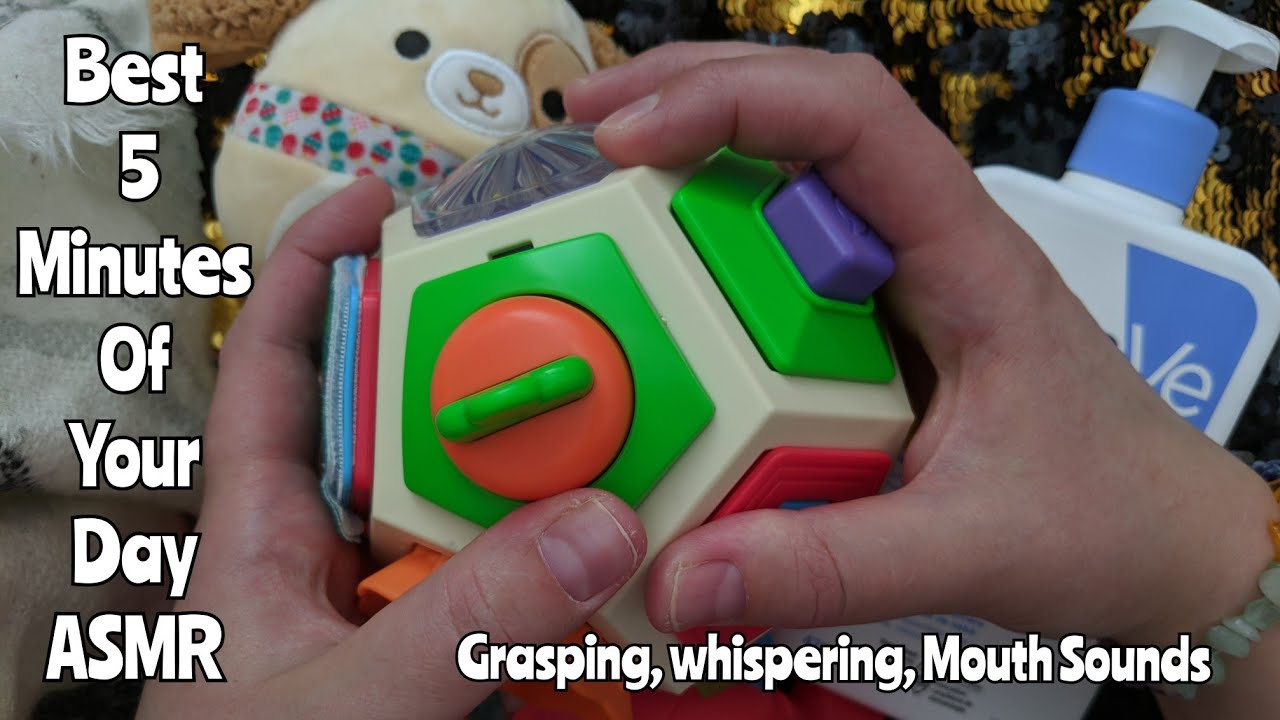 ASMR BEST 5 MINUTES OF YOUR DAY ~ grasping, mouth sounds, whisper LOFI