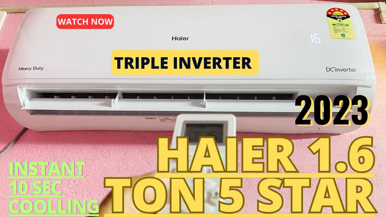 Haier 1.6 Ton 5 Star Heavy Duty 2023 Model - Frost Clean Technology - Instant Cooling - Installation