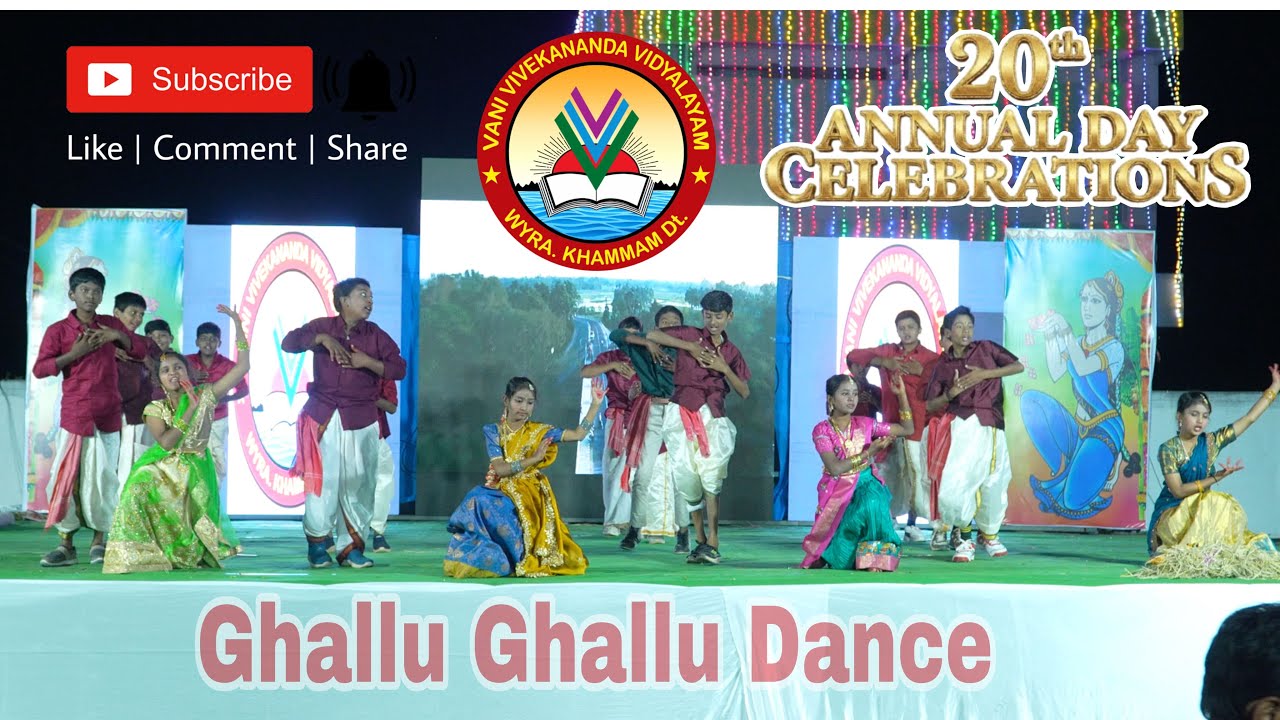 GHALLU GHALLU DANCE || 20th ANNUAL DAY CELEBRATIONS VANI VIVEKANANDA VIDYALAYAM