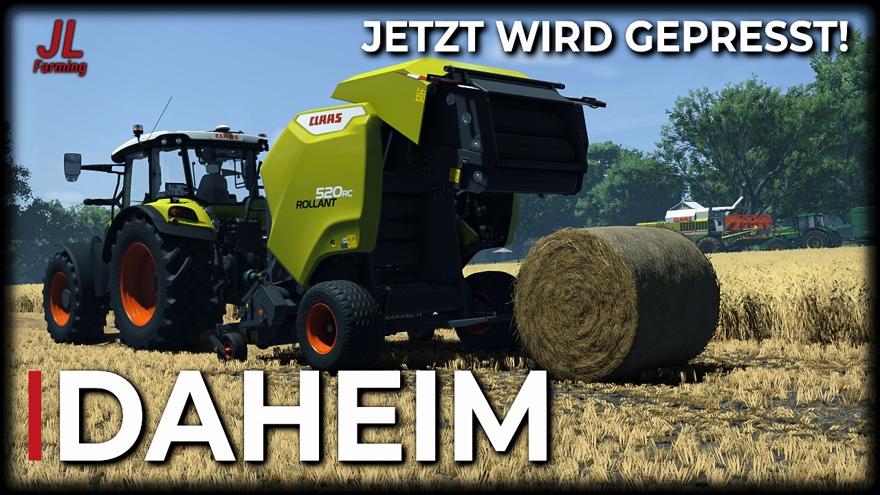 Mitten im Feld streikt der Claas…🚜| Strohpressen in Frankreich 🇫🇷 | LS25 Daheim Vlog#55 I JL Farming
