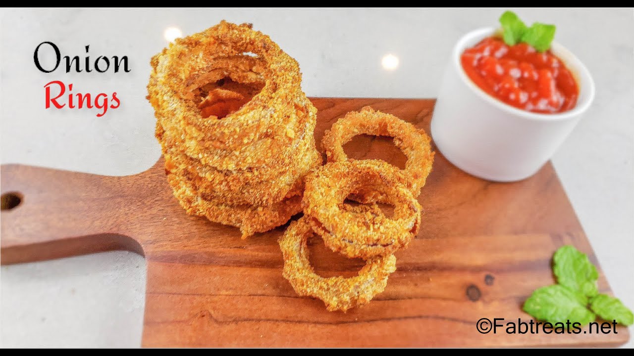 Onion rings in air fryer / Crispy oil free onion rings / Instant snack / Cusinart air fryer