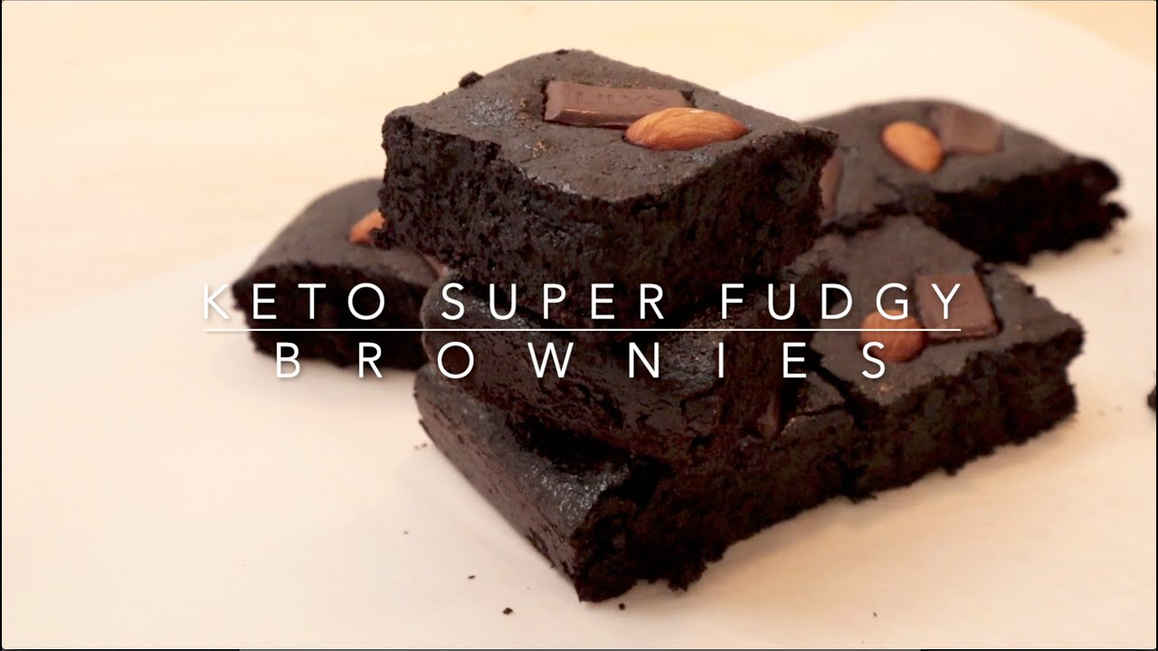 KETO Super Fudgy Brownies ซุปเปอร์ฟัดจ์บราวนี่คีโต ผงโกโก้ ทำง่าย การันตีอร่อย! เนื้อฉ่ำ เคี้ยวหนึบ