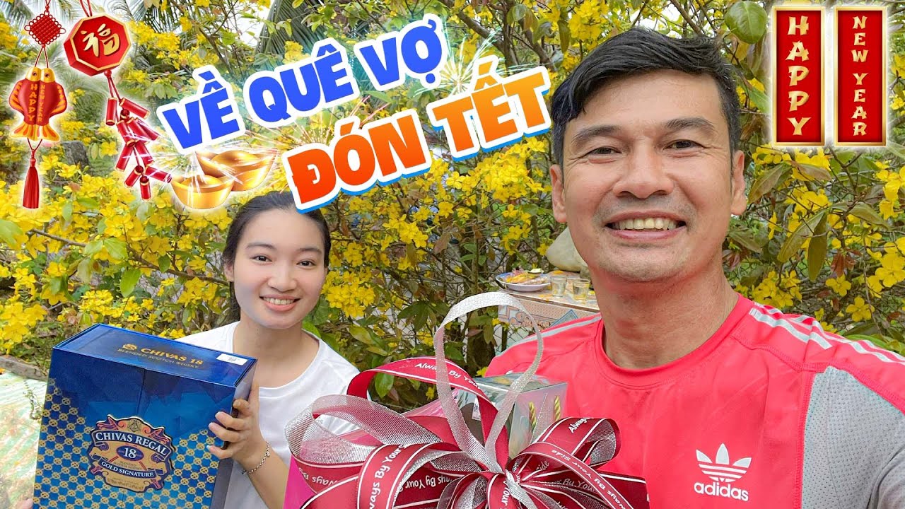 Tiết Cương về quê vợ ăn Tết với những món quà Tết ý nghĩa cho ba mẹ vợ