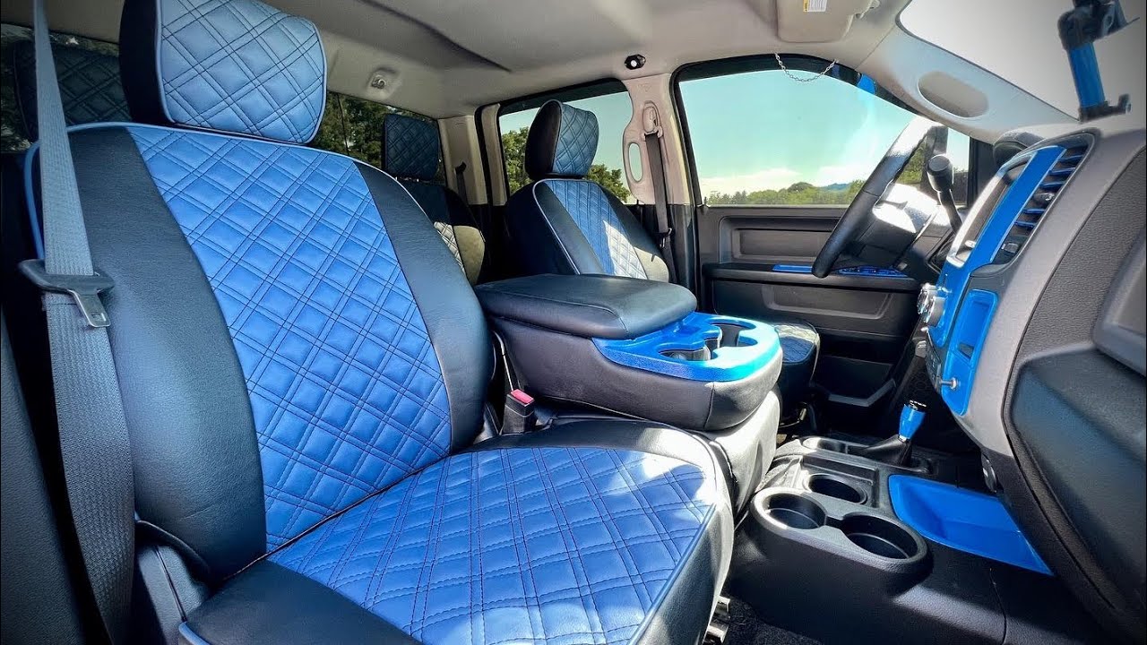 Install & Review Of The Clazzio Quilted Diamond Stitch Custom Seat Covers 2016 Ram 2500 Tradesman