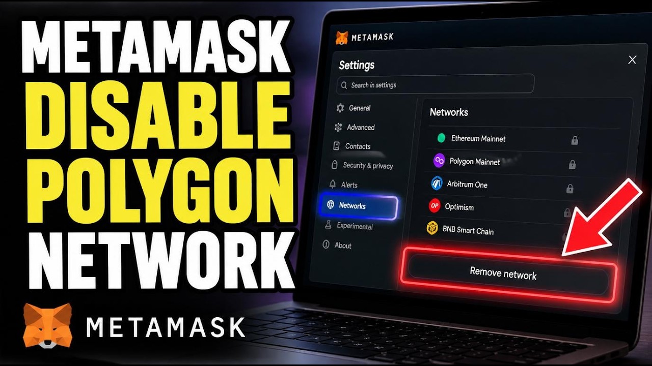 How to disable Polygon network in MetaMask - Easy Tutorial