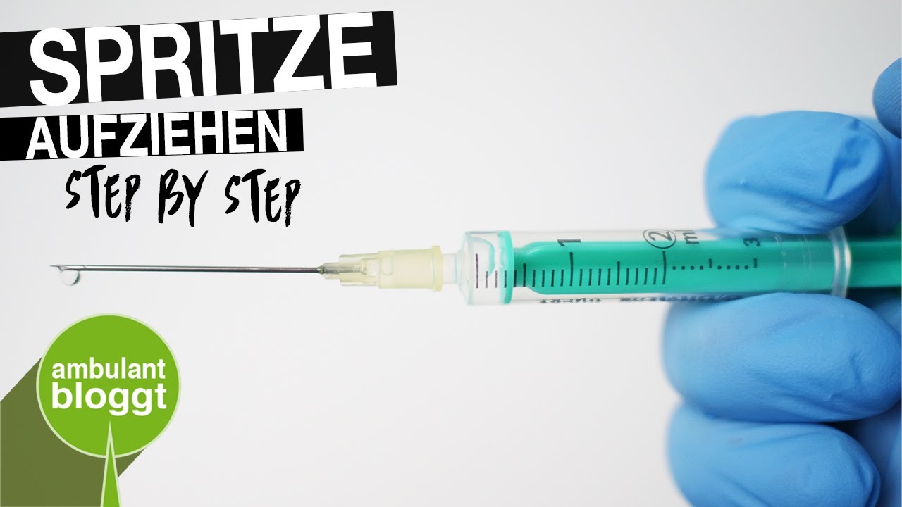 Spritze aufziehen mit Brechampulle | Schritt für Schritt | Medikamentenlehre