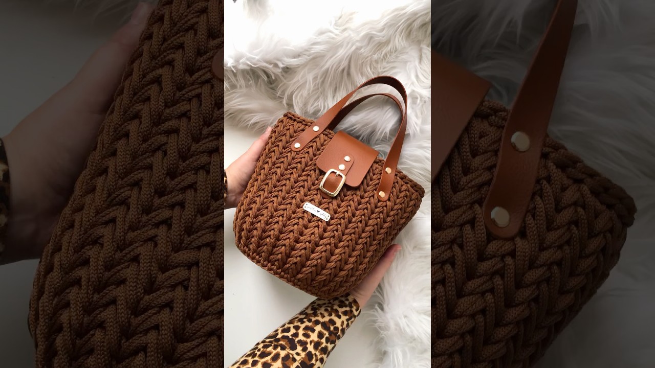 Koszyk Kłos #handmade #crochet #bag