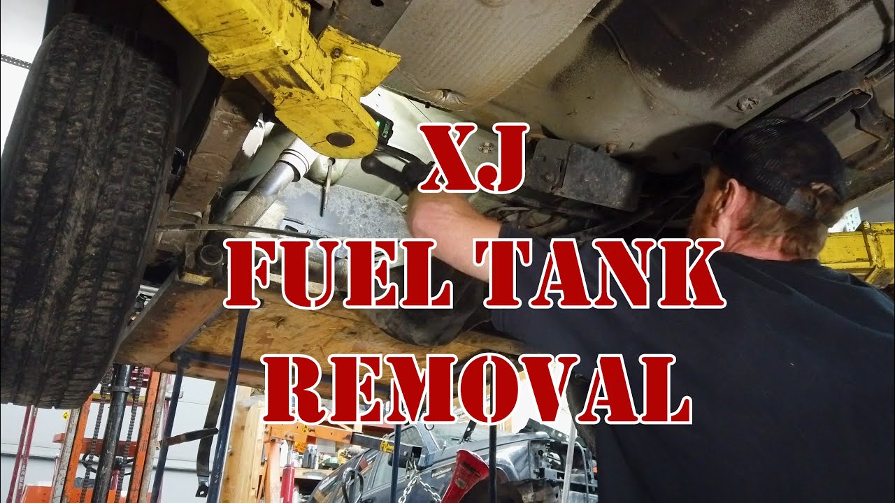 XJ Jeep Cherokee Fuel Tank Removal.  Quick How To.  Episode 4 Complete Teardown