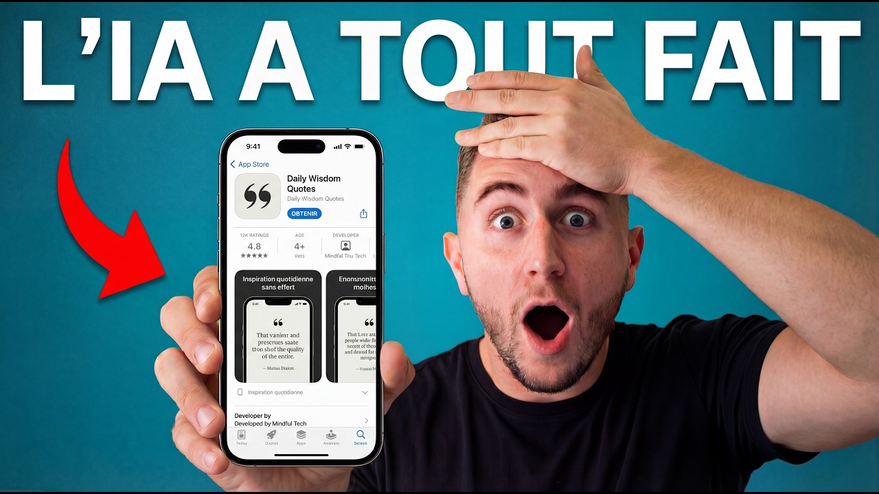 J'ai créé une app iPhone en 15min avec l’IA (sans coder)