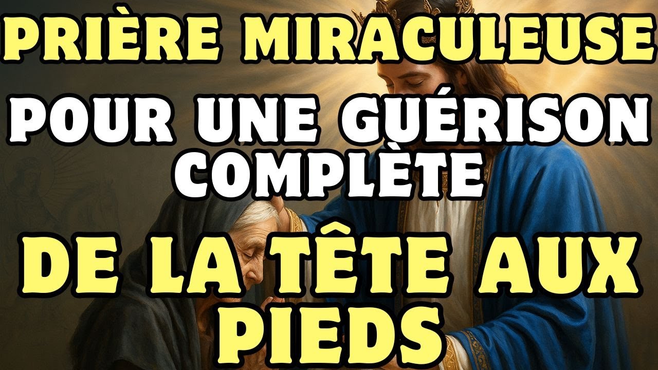 Prière miraculeuse pour une guérison complète, de la tête aux pieds