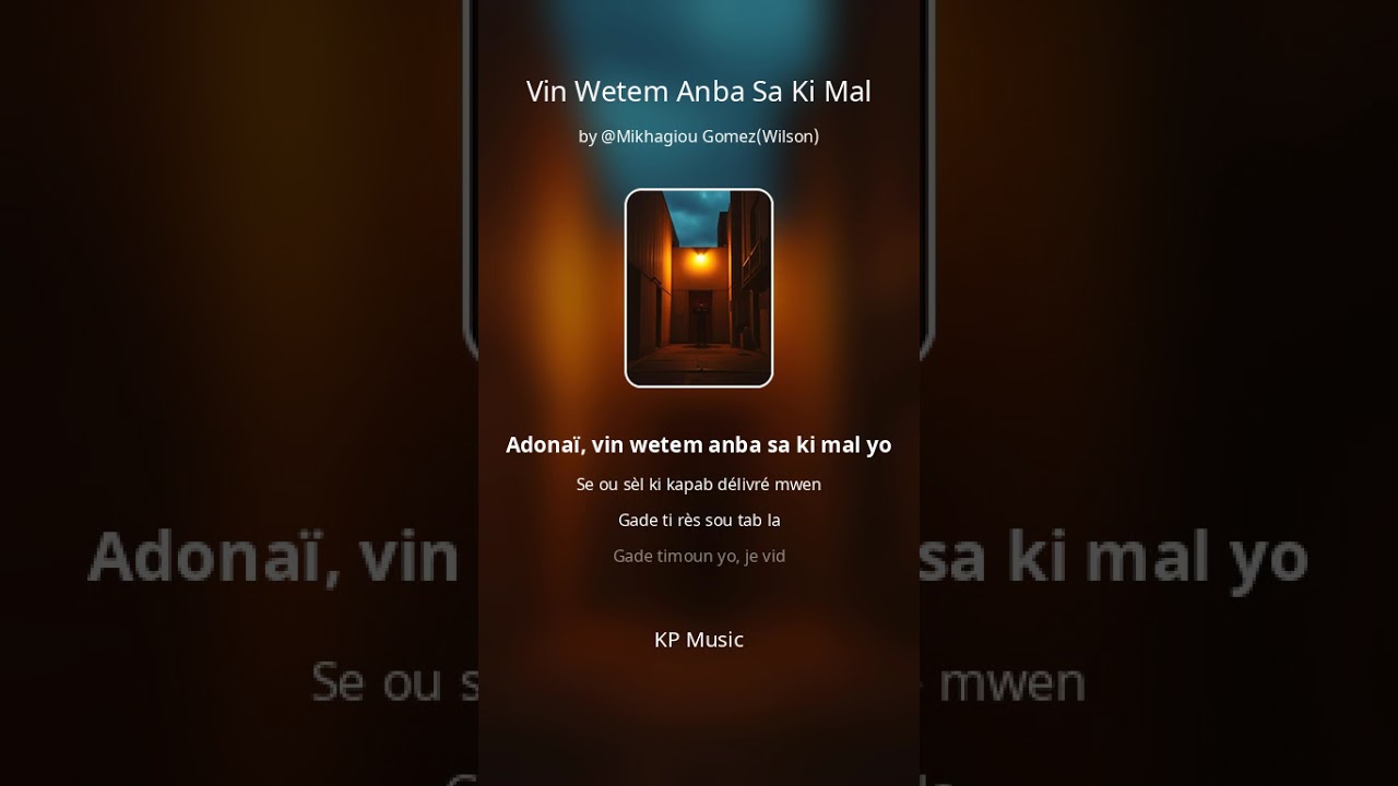 Vin wetem amba sa ki mal yo