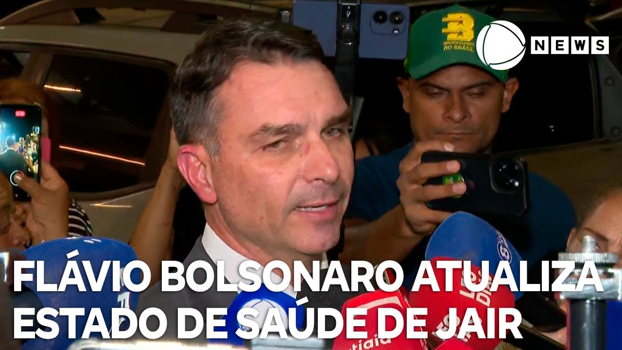 Flávio Bolsonaro atualiza estado de saúde de Jair Bolsonaro