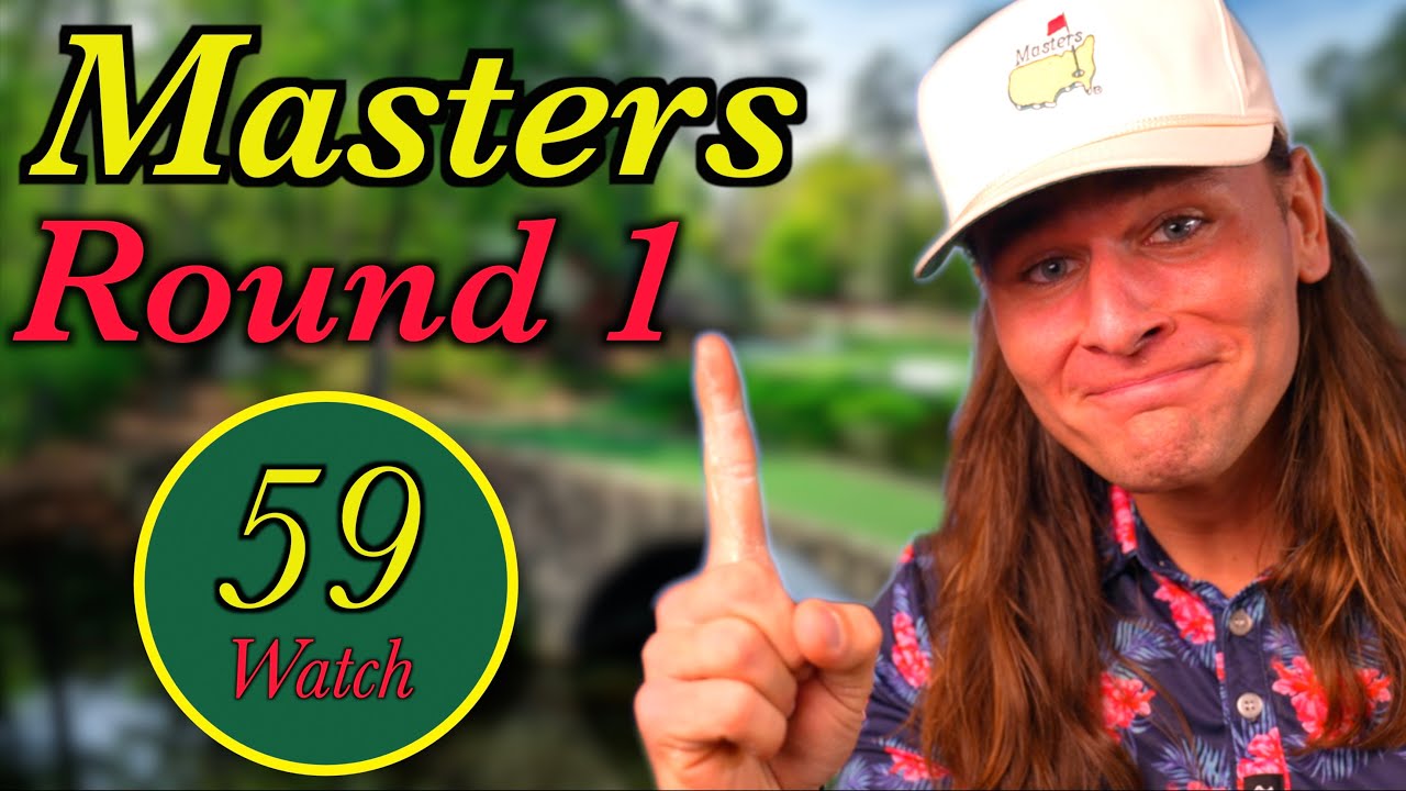 The Masters Round 1! - Simulator Golf Tour On GSPRO - 59 Watch! - Georgia Golf Club