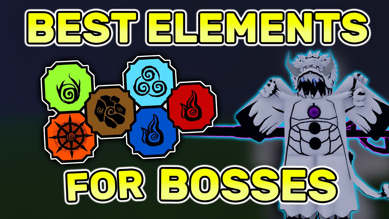 *WORST TO BEST* Elements For PVE (Giant Bosses) | Shindo Life Element Tier List
