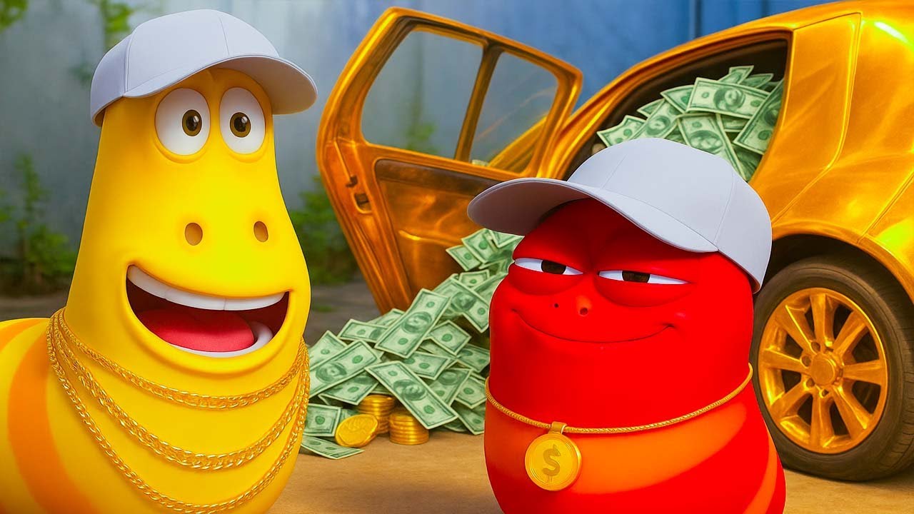 LARVA SEASON 2 EPISODE 100: Rich Kids 💸👑🛍️🚗💎 SMToon Larva Surprise 2025 #21.4.2025