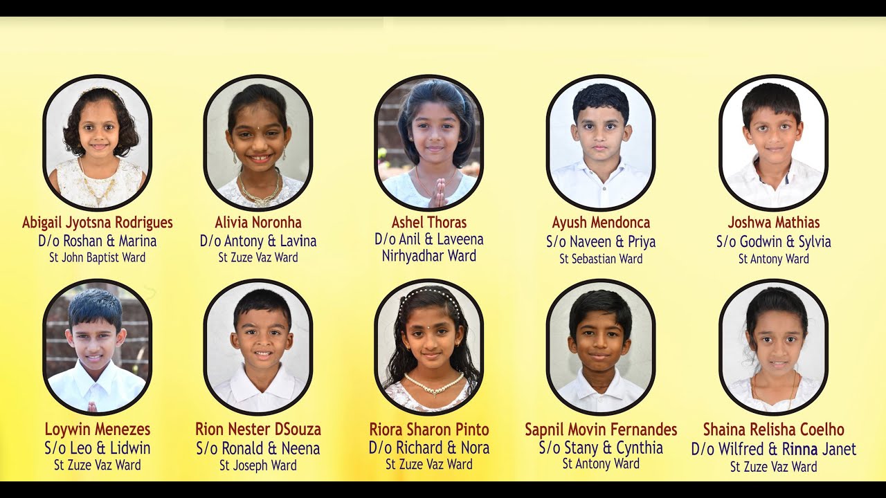 Mangalore Konkani | Permude Church | First Communion -  28 April 2019