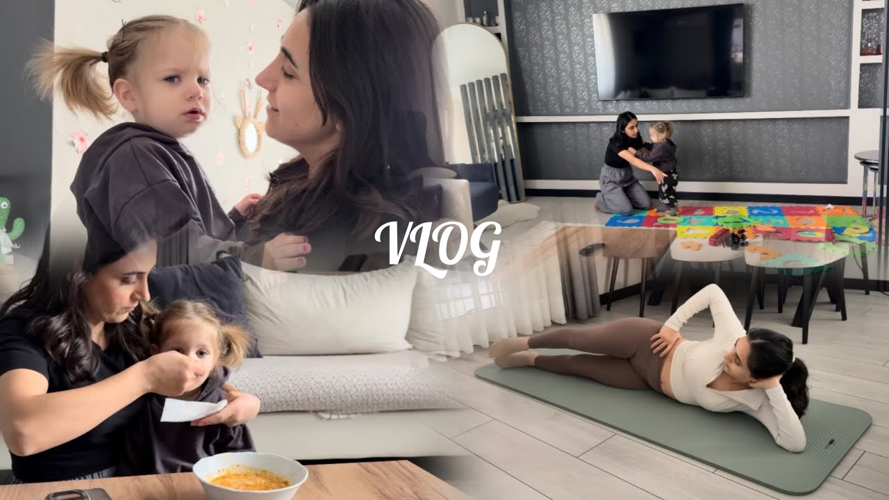 VLOG / BİZİMLE İKİ GÜN / GÜNLÜK RUTİNLER/MUTFAKTAYIZ, PAZAR KAHVALTISI / EVDE SPOR