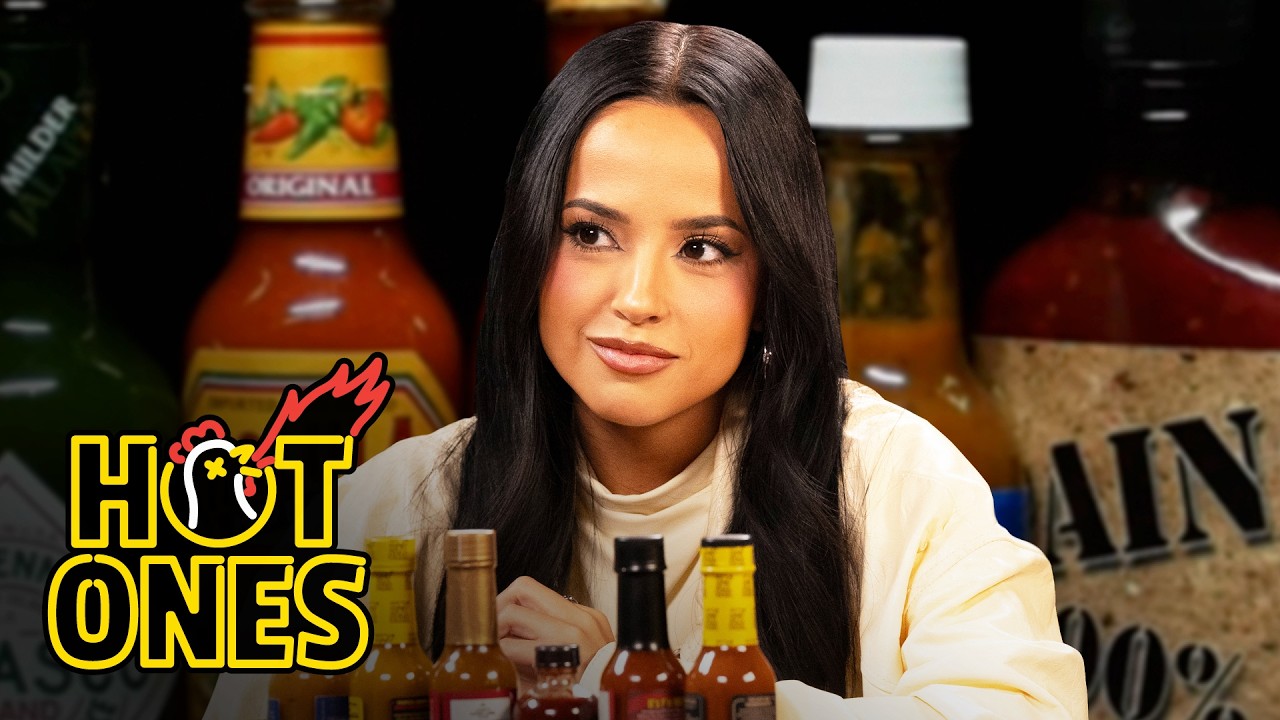 Becky G Conquers the Heat While Eating Spicy Wings | Hot Ones