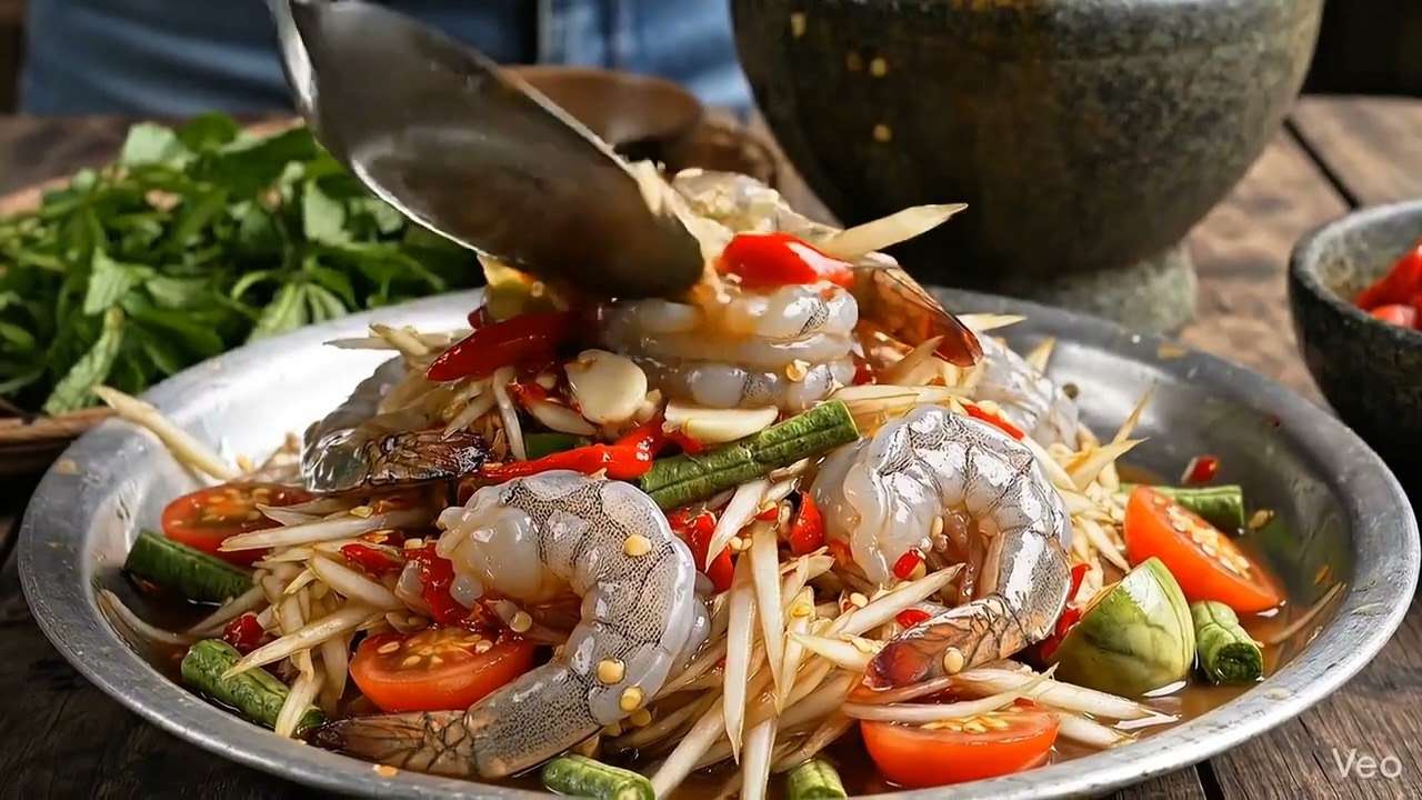 ตำลาวกุ้งสด By Google Flow