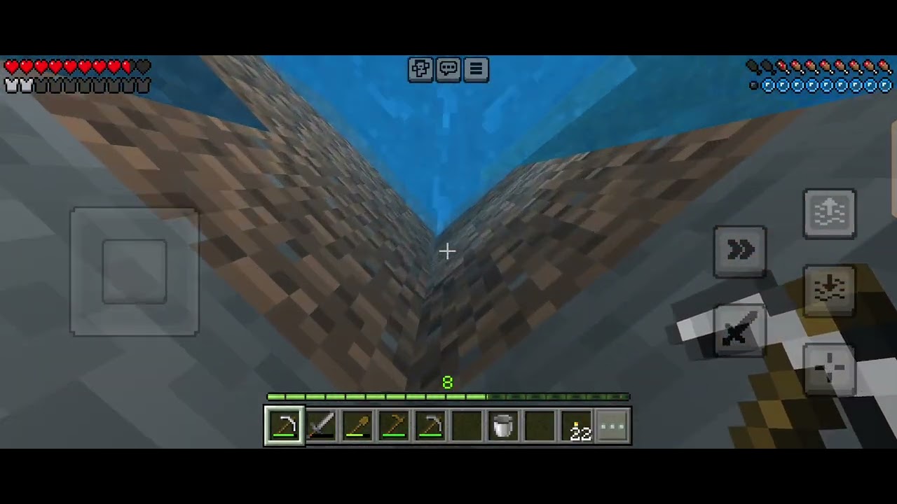 Minecraft survival: mining outside the caves for iron 