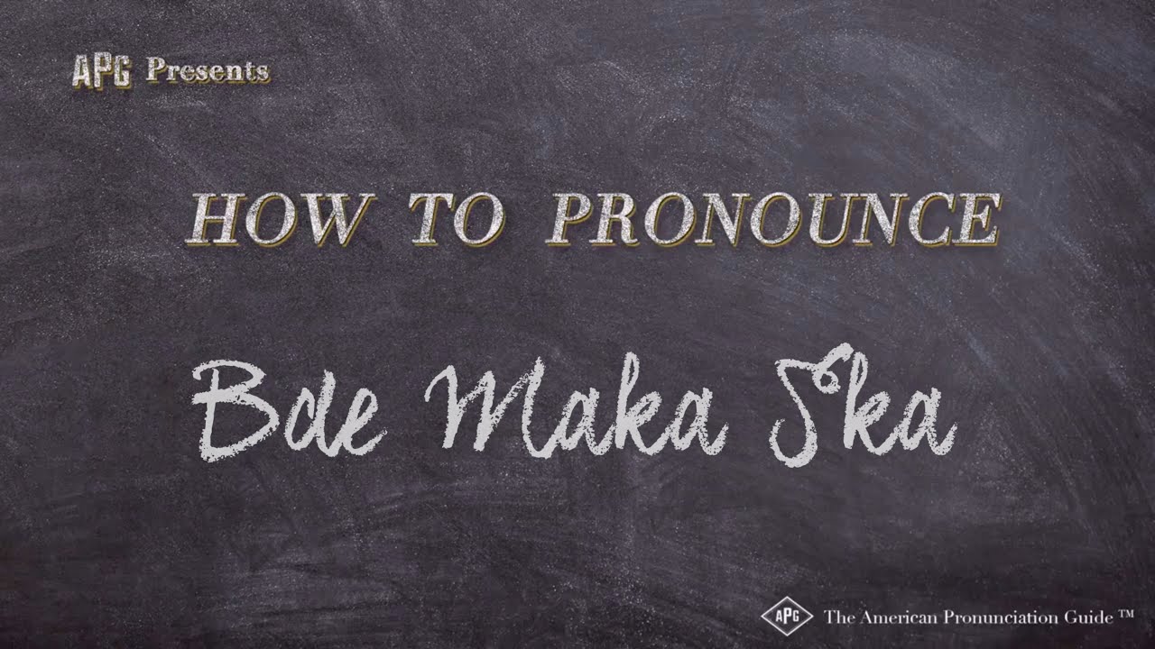 How to Pronounce Bde Maka Ska (Examples of Bde Maka Ska Pronunciation)