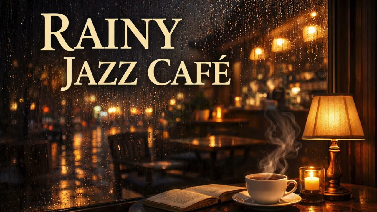 Rainy Jazz Café ☔ Smooth Jazz for Study, Work & Relax