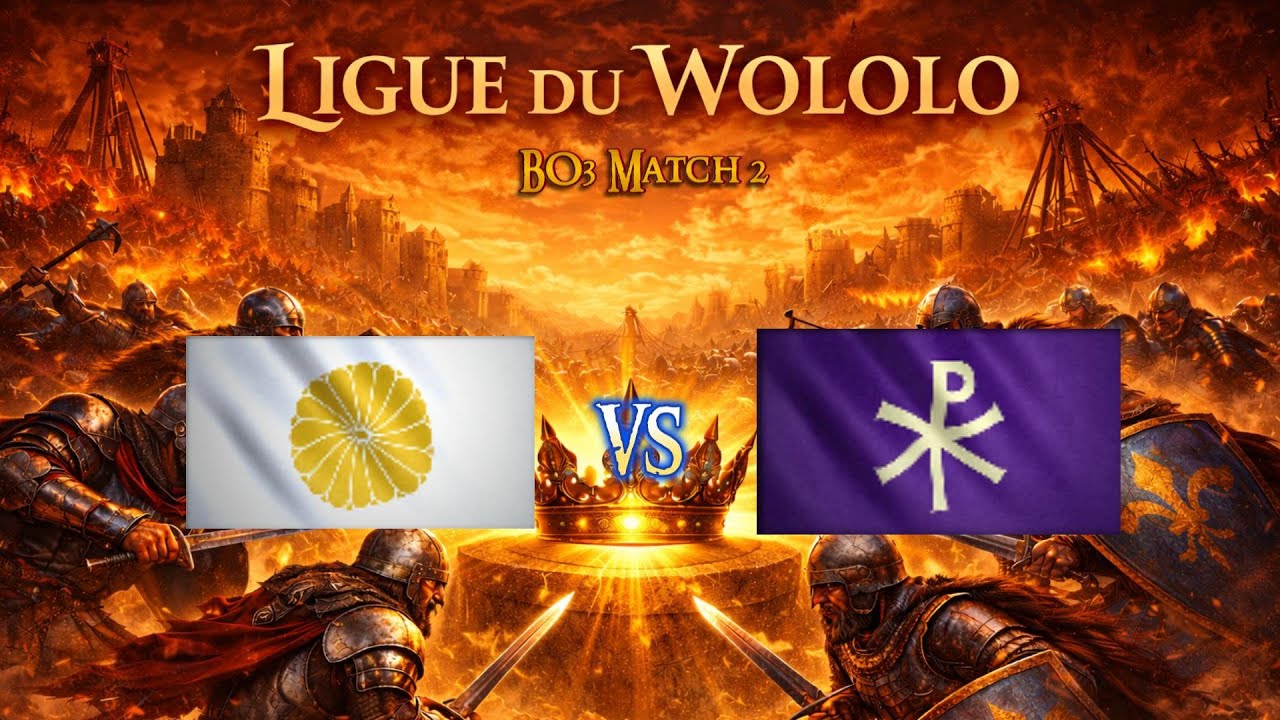 AOE4  - Un piquier rush dévastateur Japonais face a Byzantin Match 1 Cast Tournoi LDW