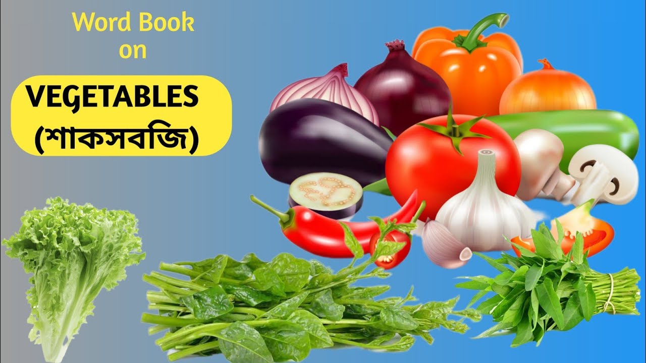 Word Book on Vegetables with names & pictures
