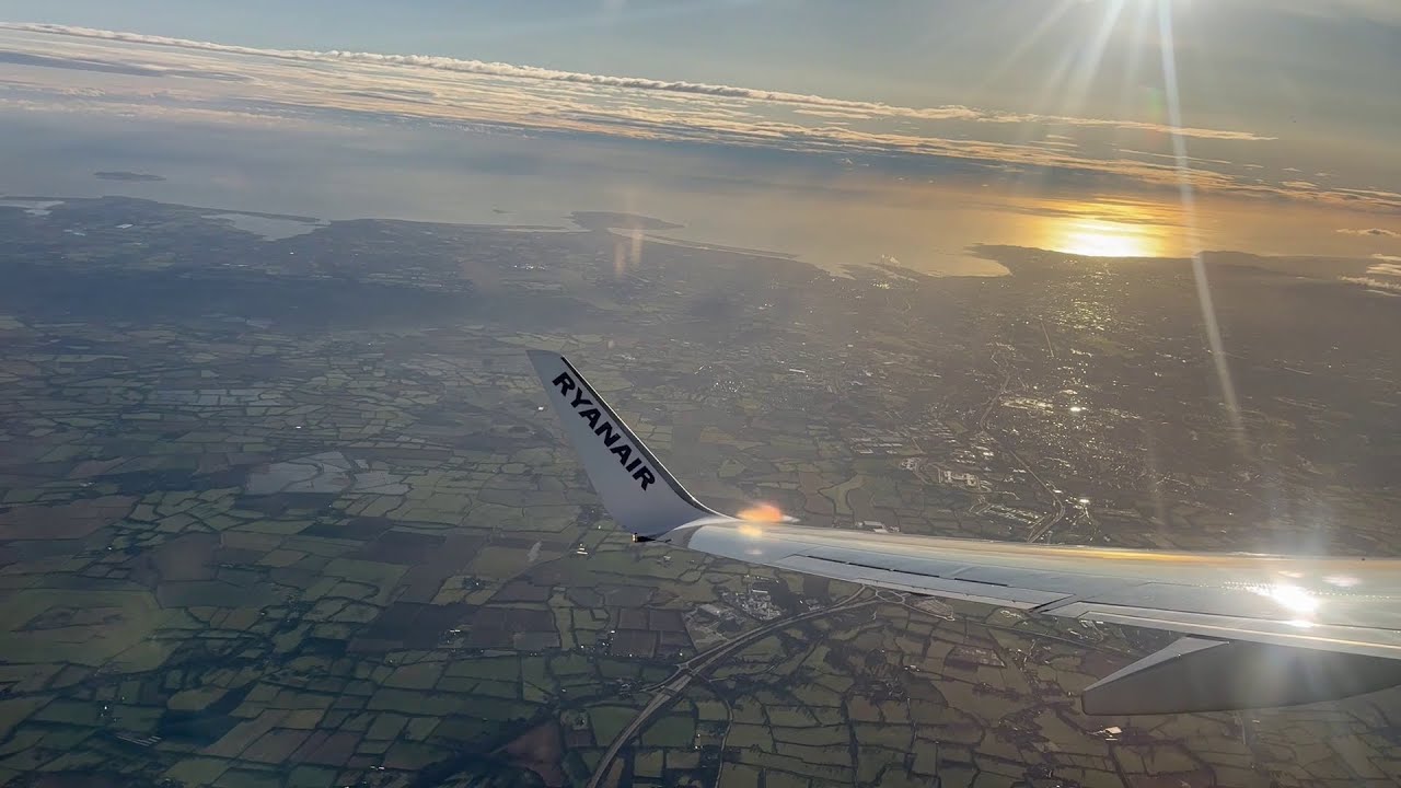 Boeing 737 Flight from Dublin 🇮🇪 to Bordeaux 🇫🇷! Ryanair Boeing 737-800