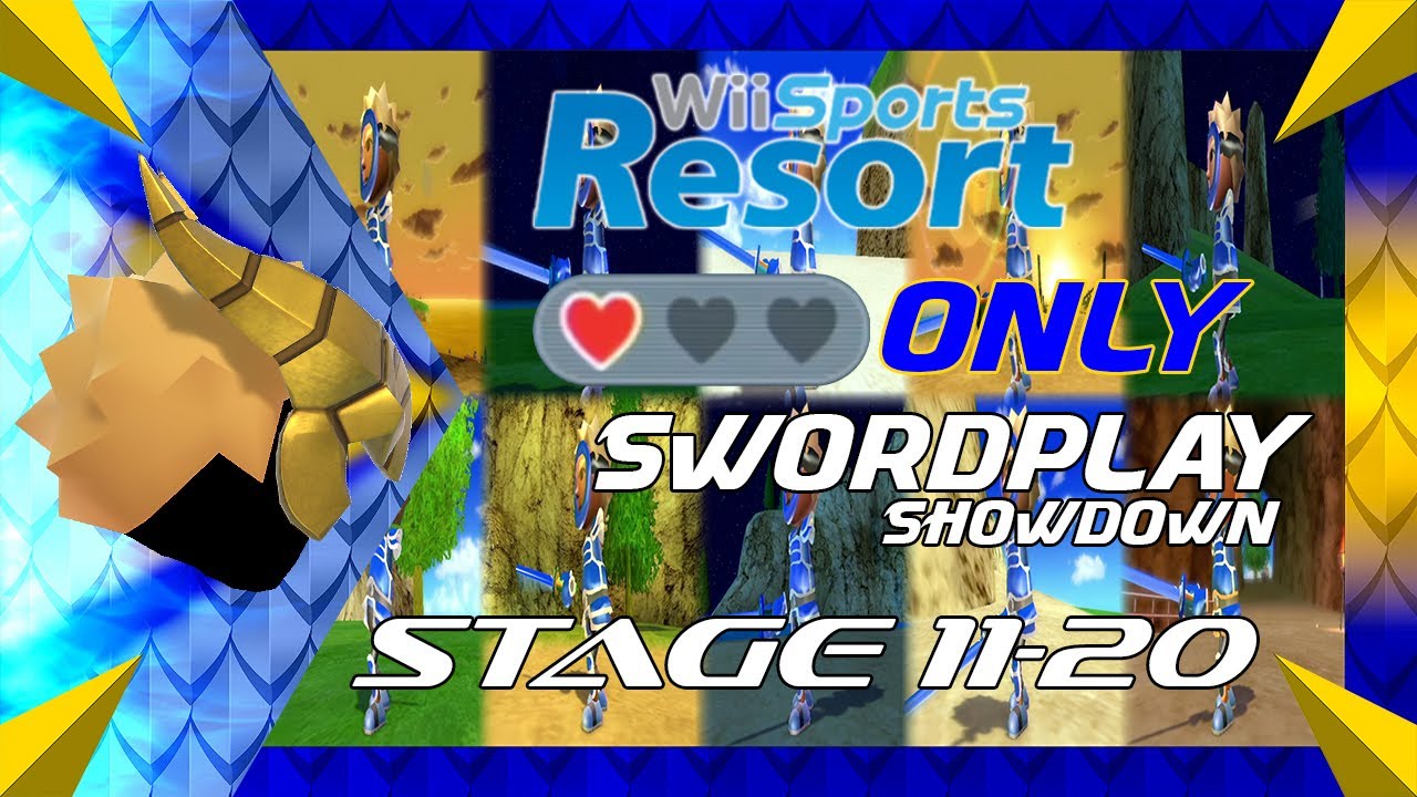 Wii Sports Resort - Swordplay: Showdown (Stage 11-20) 1 Heart Only