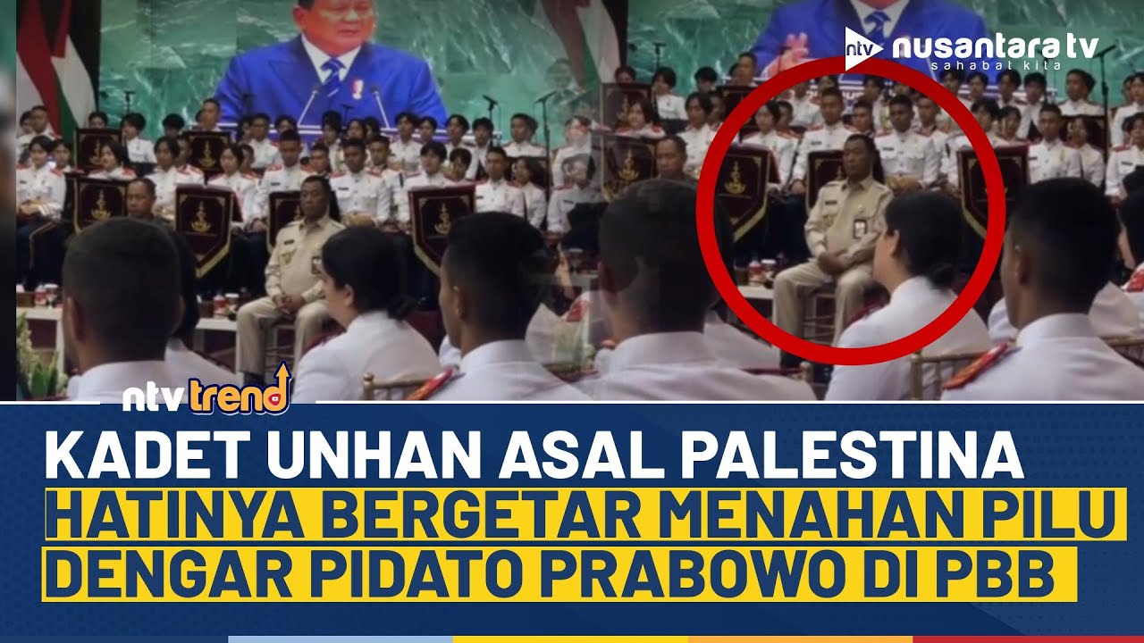 Hatinya Bergetar! Kadet Unhan Asal Palestina Menahan Pilu Dengar Pidato Presiden Prabowo di PBB