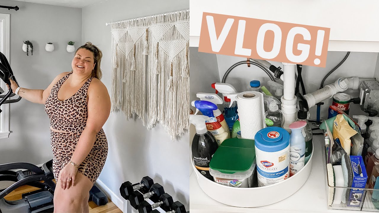 Vlog | Home Gym Tour & Under Sink Organization