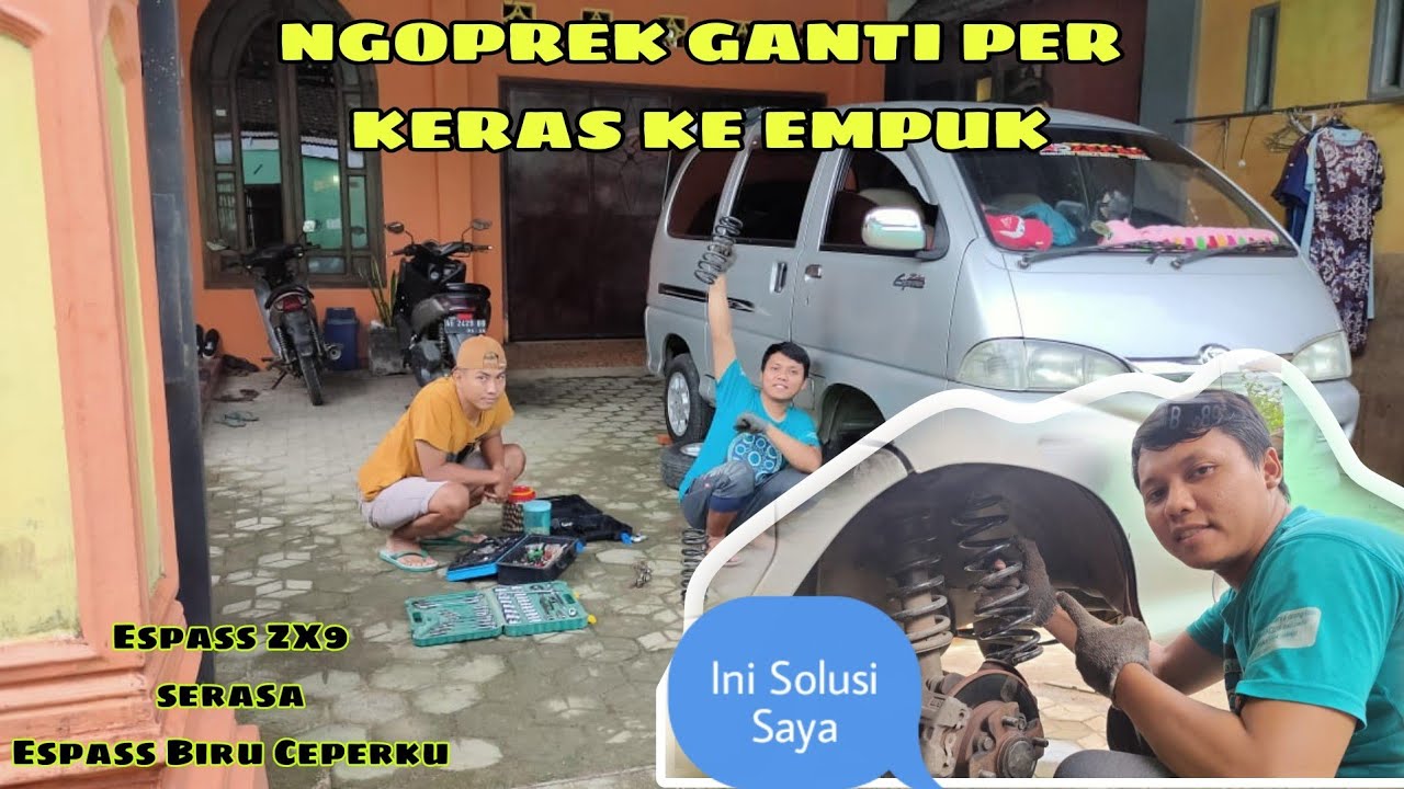 MENGGANTI PER ESPASS ZX 9 DGN BEKAS ZL EXTRA | Lebih kecil lbh empuk
