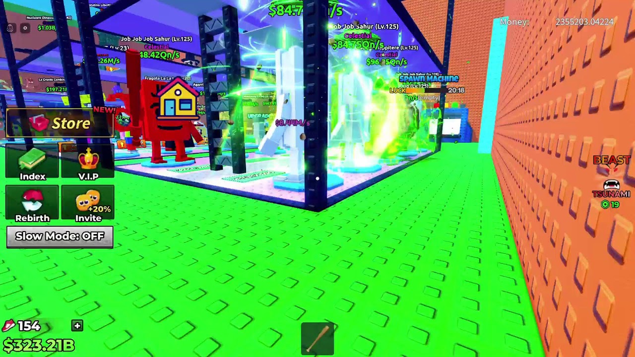 Roblox escape tsunami for brainrot Gameplay on PS5 live