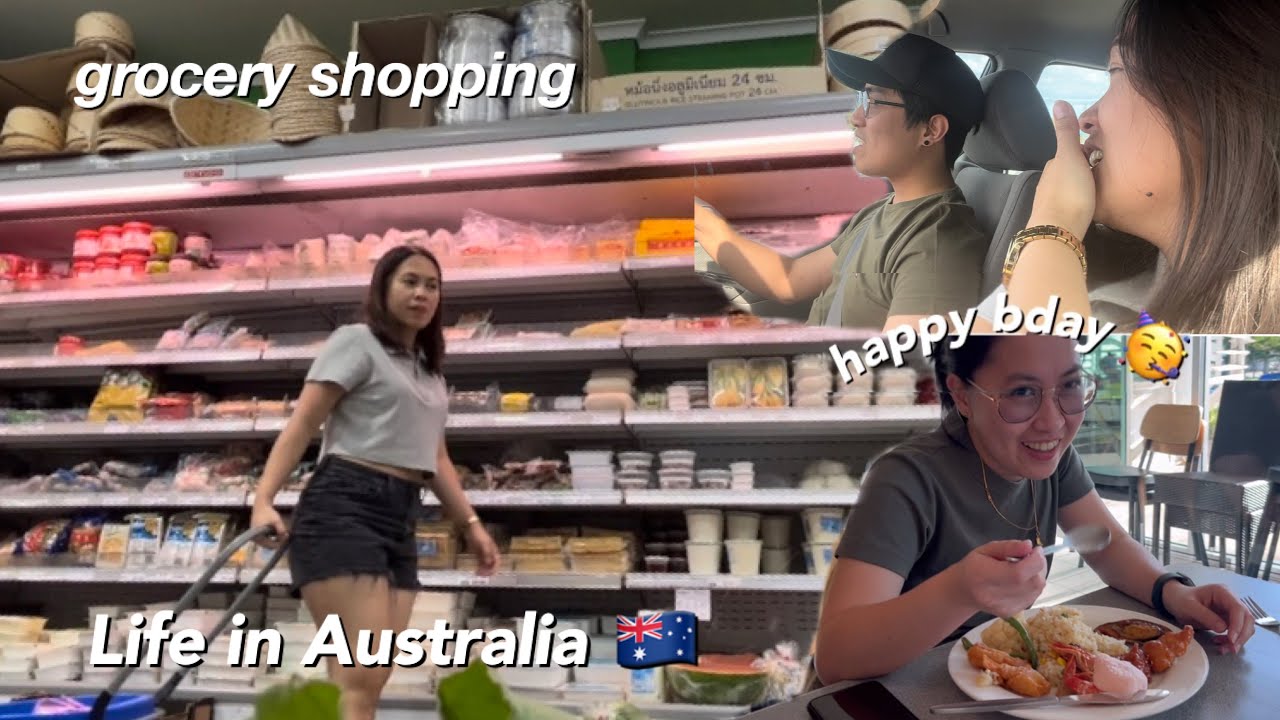 Life in Australia | grocery tayo, birthday surprise, buffet dinner at watermark