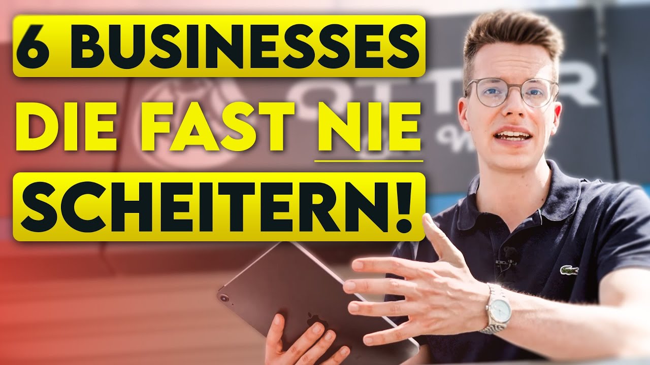 Businesses, die NIE scheitern? 6 Geschäftsideen mit erstaunlich niedrigen Pleite-Raten