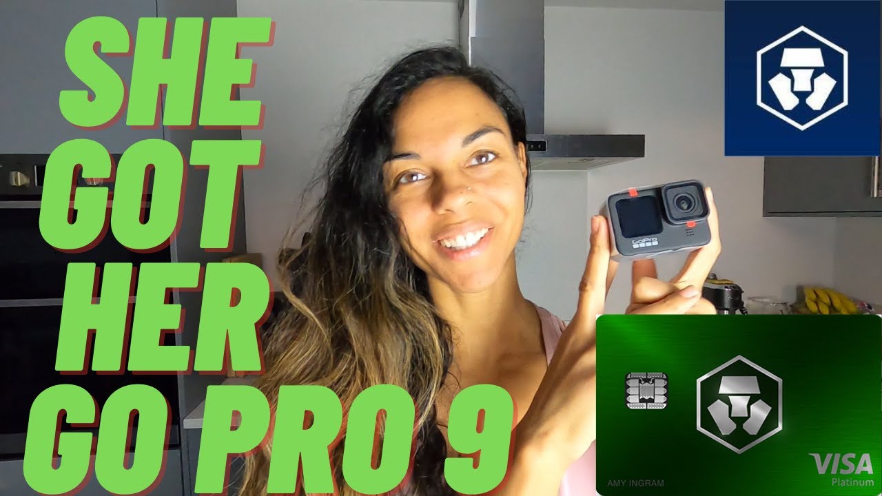 Crypto.com Jade Green & Indigo Blue offer 3% Cryptoback | She FINALLY bought her Go Pro 9 | Review!