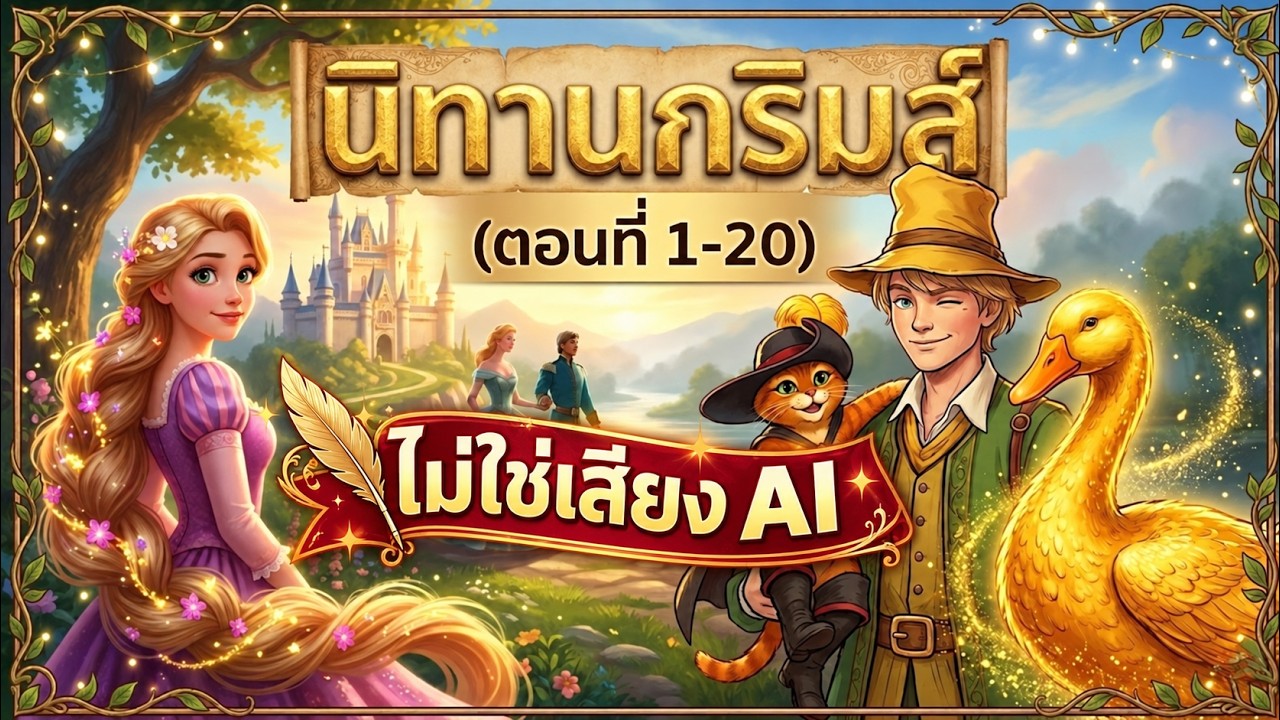 🧚‍♀️ รวมนิทานกริมม์ชุดที่ 1 เรื่องที่ 1-20 ฟังยาวๆ ก่อนนอน | BOOK & BED นิทาน เรื่องเล่าก่อนเข้านอน