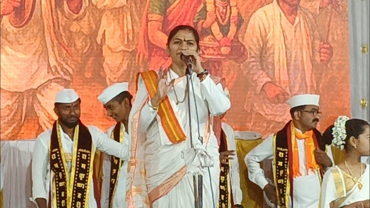 ह.भ.प.सुप्रिया ताई खंडागळे कीर्तन नवदुर्गा मंडळ धामणदेवी सहानवाडी आयोजित कीर्तन महोत्सव २०२६