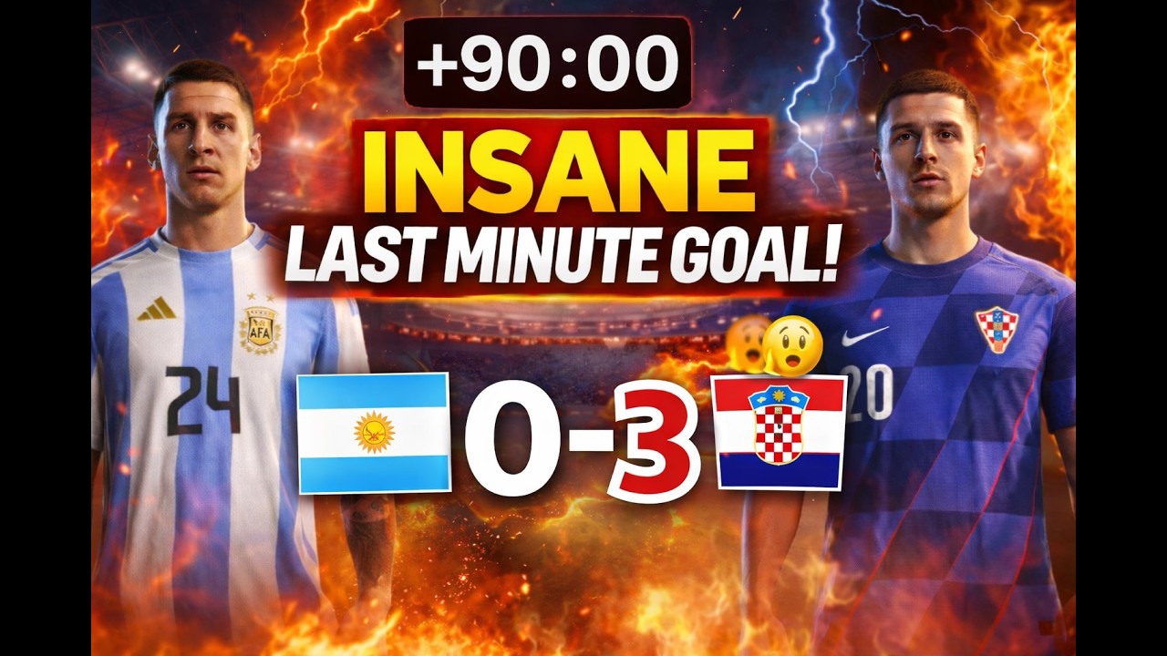 ARGENTINA vs CROATIA – INSANE LAST MINUTE GOAL! | FC 26