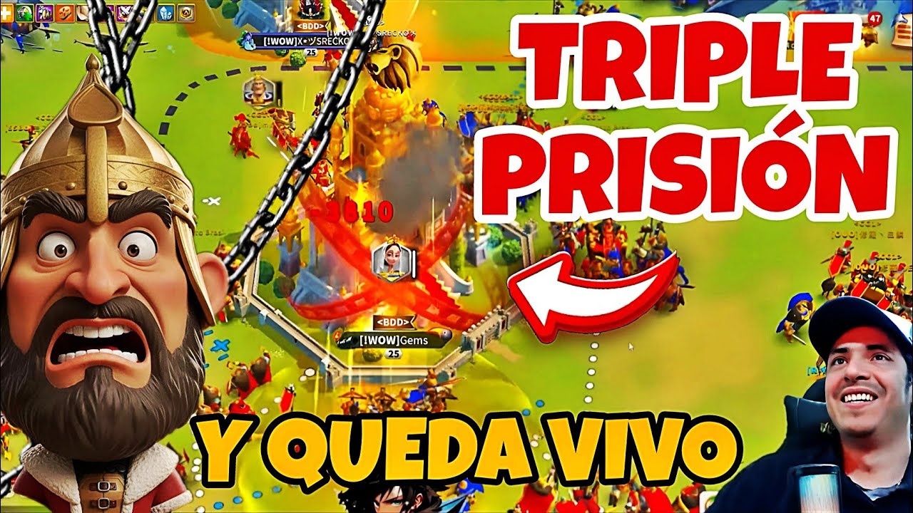 TRIPLE PRISIÓN Y SALE VIVA - RISE OF KINGDOMS 