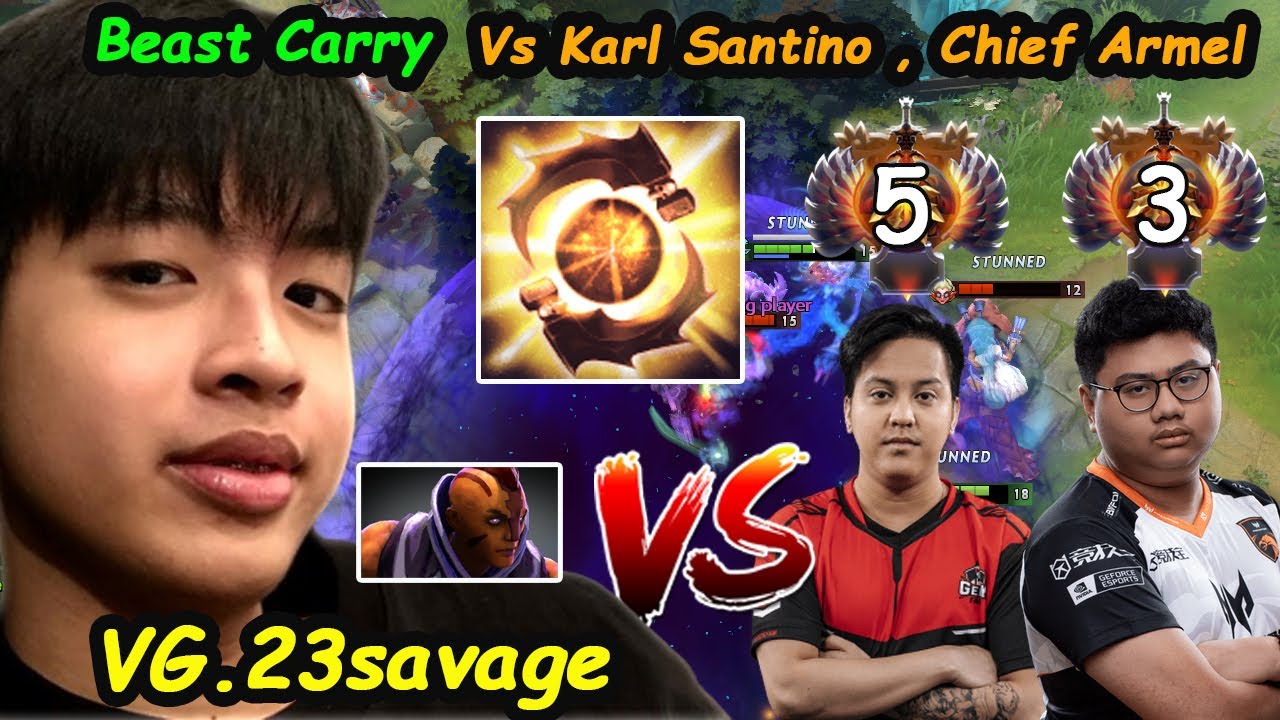 VG 23savage [Anti Mage] 11K MMR Carry Insane Farm vs Karl Armel Dota 2 Perspective Pro Gameplay